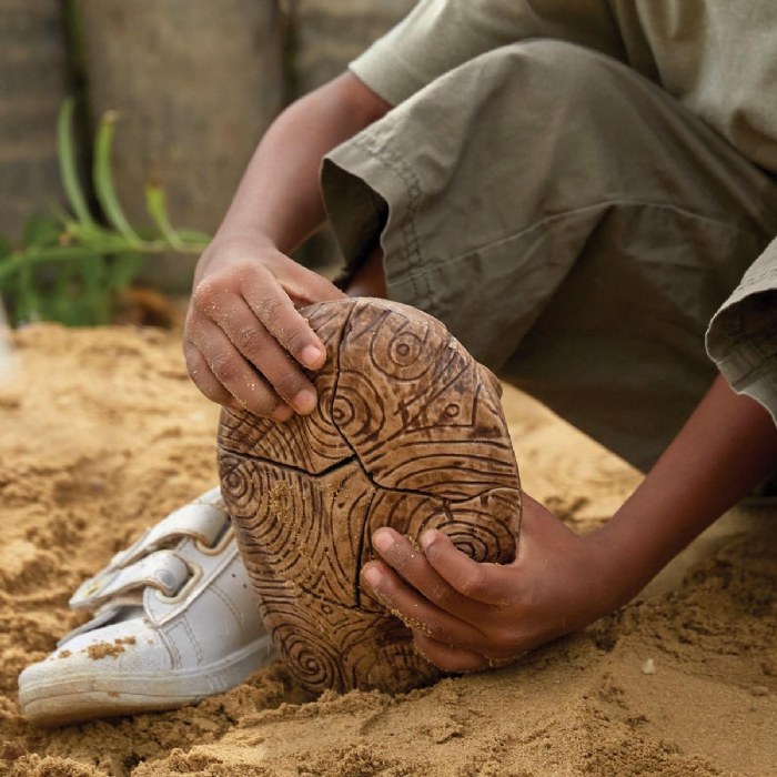 Alternate Image #1 of Magnetic Fossil 3D Puzzle - Trilobite - 6 Pieces