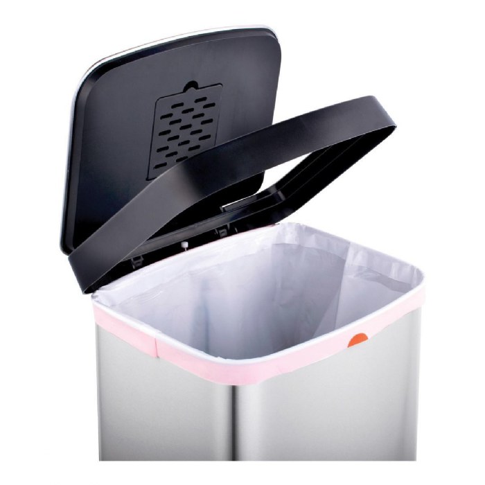 Alternate Image #1 of Stainless Steel Trash Can - 13 Gallons