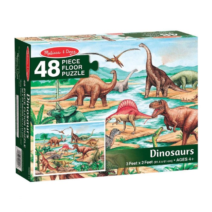 Alternate Image #1 of Dinosaur Floor Puzzle 48 PCS