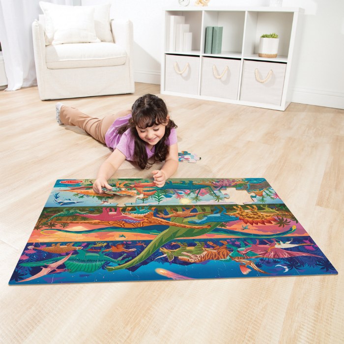 Alternate Image #1 of Dinosaur Floor Puzzle 48 PCS