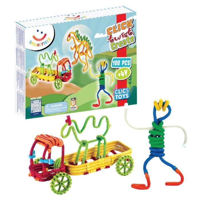 Primary Image of Spaghetteez Flexible Construction & Building Set - 100 Pieces