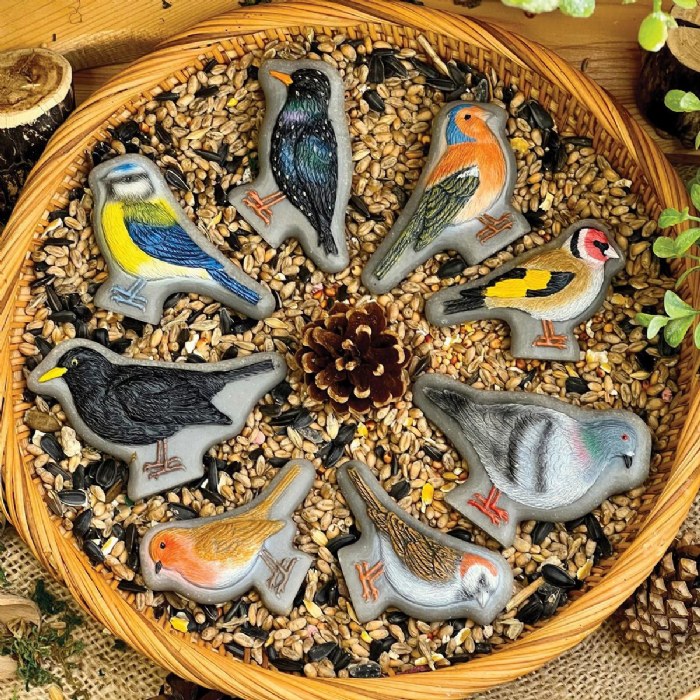 Alternate Image #1 of Sensory Play Stones: Birds - 8 Pieces