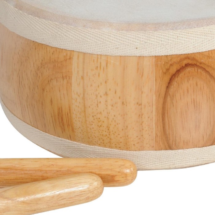 Alternate Image #1 of Wooden Barrel Drum with 2 Mallets