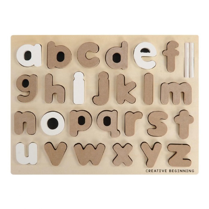 Alternate Image #1 of Chalkboard-Based Lowercase ABC Puzzle & Word Family Kit