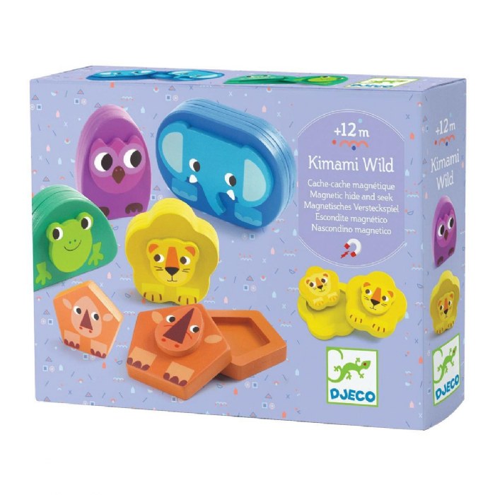 Alternate Image #1 of Magnetic Hide & Seek Wild Animal Puzzles