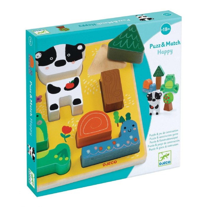 Alternate Image #1 of Wooden Forest Retreat Puzzle & Stacker