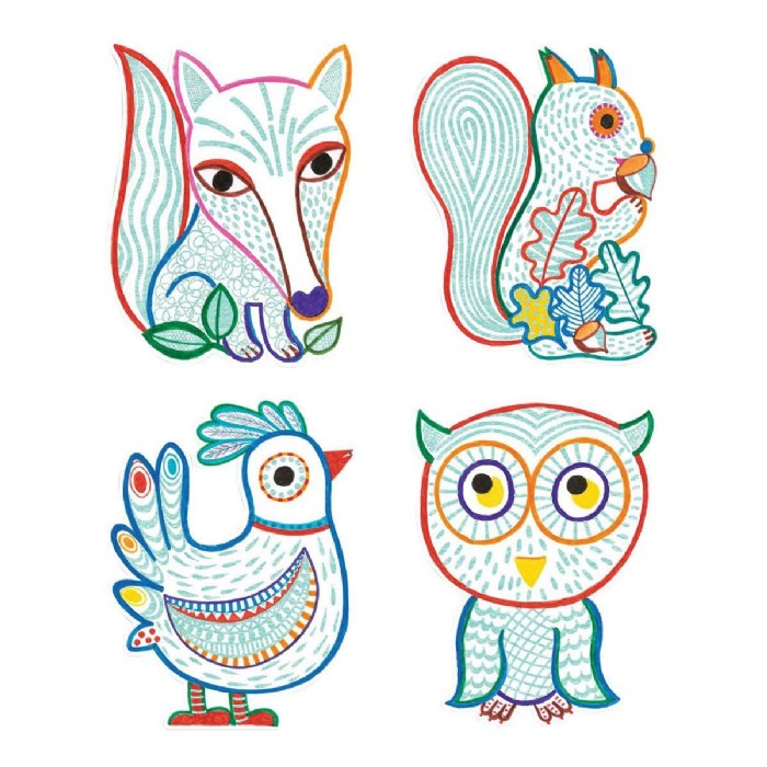 Alternate Image #1 of Forest Friends Coloring