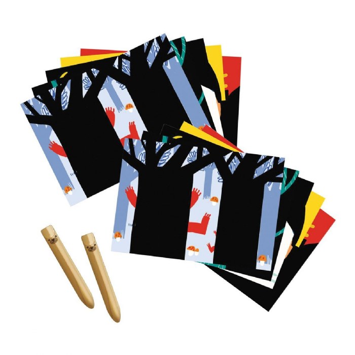 Alternate Image #1 of Animal Scratch Color Sheet Set