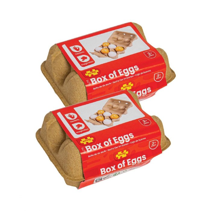 Alternate Image #1 of Dozen Pretend Eggs - 2 Cartons of 6 Eggs