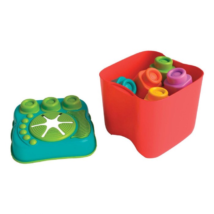 Alternate Image #1 of Baby Soft Clemmy&reg; Sensory Bucket - 15 Blocks