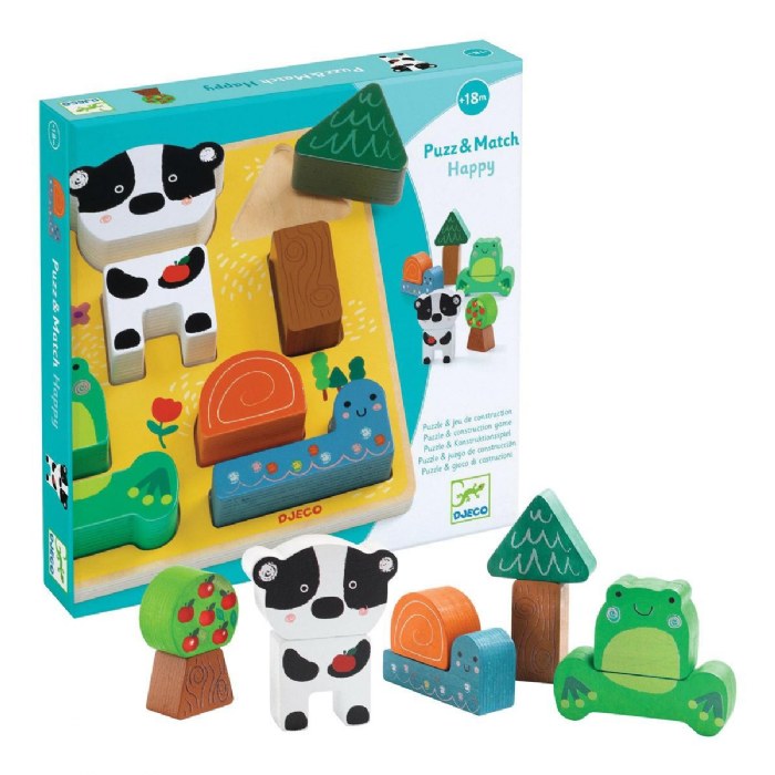 Alternate Image #1 of Wooden Puzzle & Stacking - Set of 3 Puzzle Boards