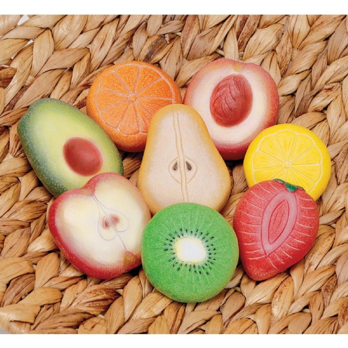 Alternate Image #1 of Sensory Play Stones: Fruit - 8 Pieces