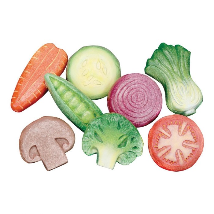 Alternate Image #1 of Sensory Play Stones: Vegetables - 8 Pieces