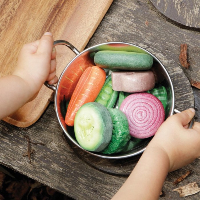 Alternate Image #1 of Sensory Play Stones: Vegetables - 8 Pieces