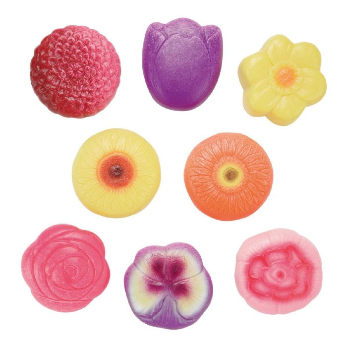 Alternate Image #1 of Sensory Play Stones: Flowers - 8 Pieces