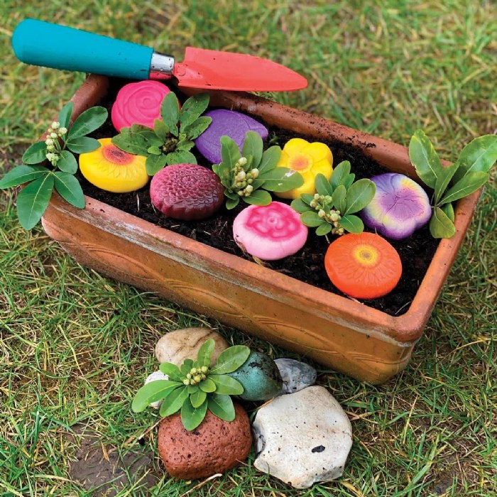Alternate Image #1 of Sensory Play Stones: Flowers - 8 Pieces