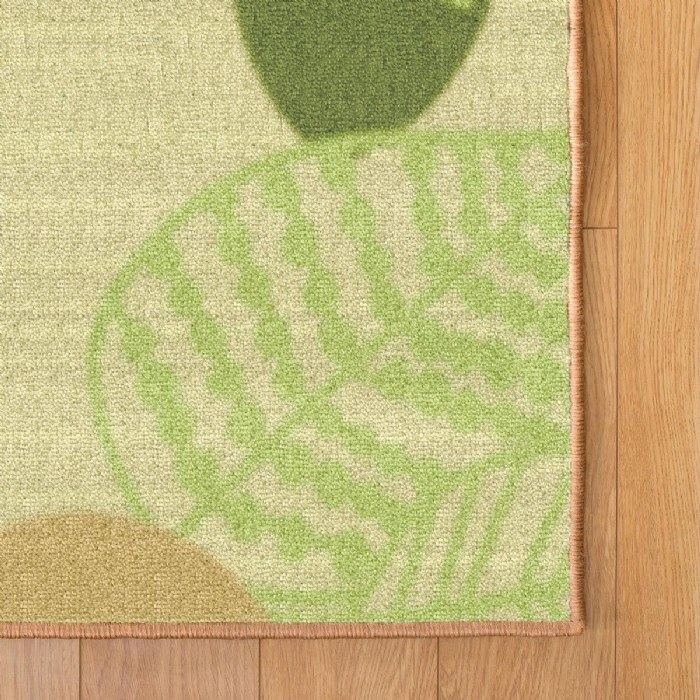 Alternate Image #1 of Sense of Place Leaf Carpet - Green - Rectangle