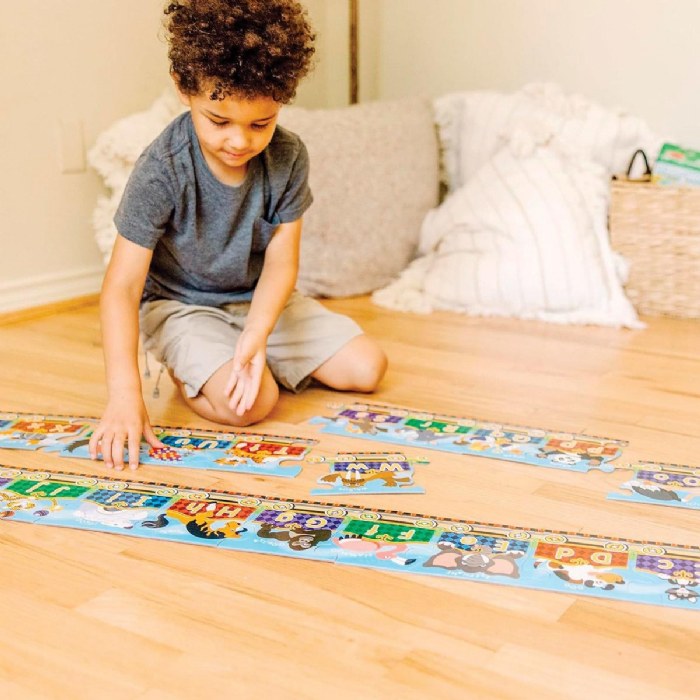 Alternate Image #1 of Alphabet Express Floor Puzzle with Animals