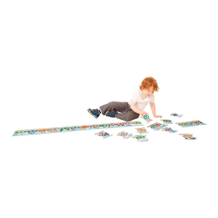 Alternate Image #1 of Alphabet Express Floor Puzzle with Animals
