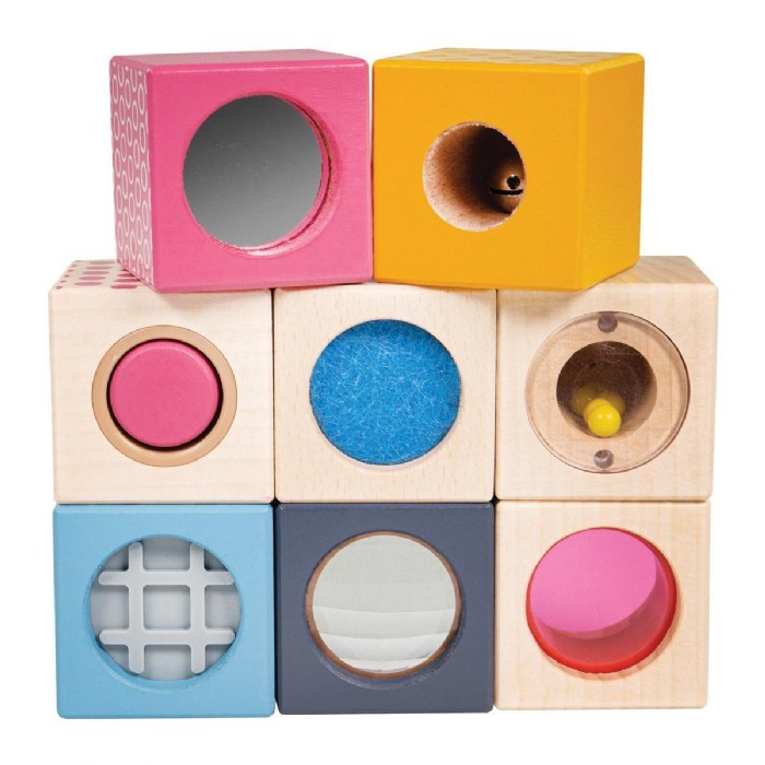 Alternate Image #1 of Wooden Sensory Blocks - Set of 8