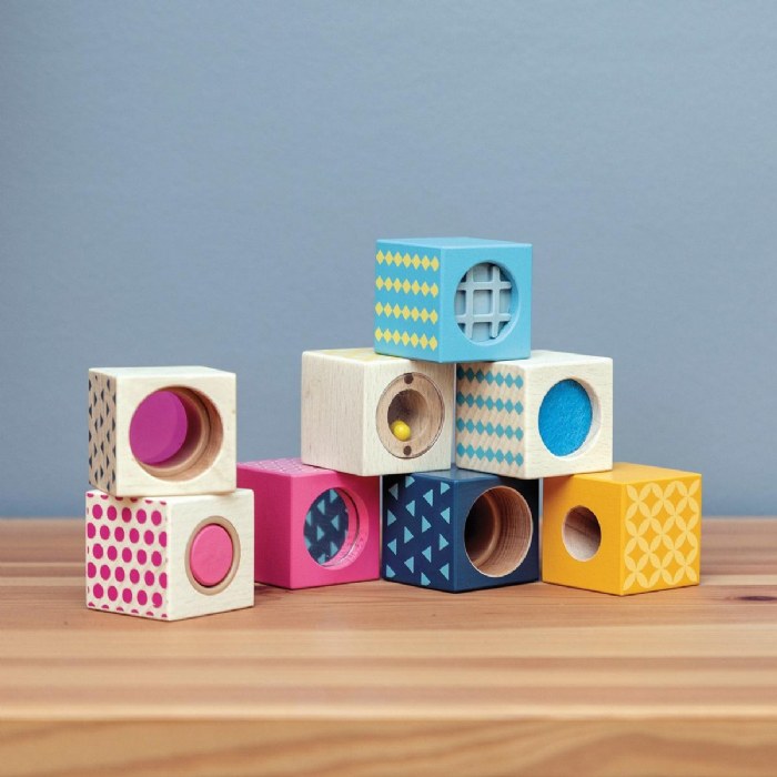 Alternate Image #1 of Wooden Sensory Blocks - Set of 8