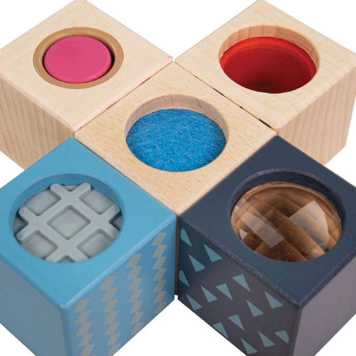 Alternate Image #1 of Wooden Sensory Blocks - Set of 8
