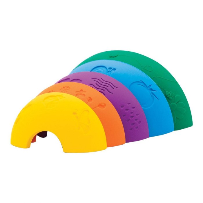 Primary Image of Over the Rainbow - Bright Silicone Stacking Arches