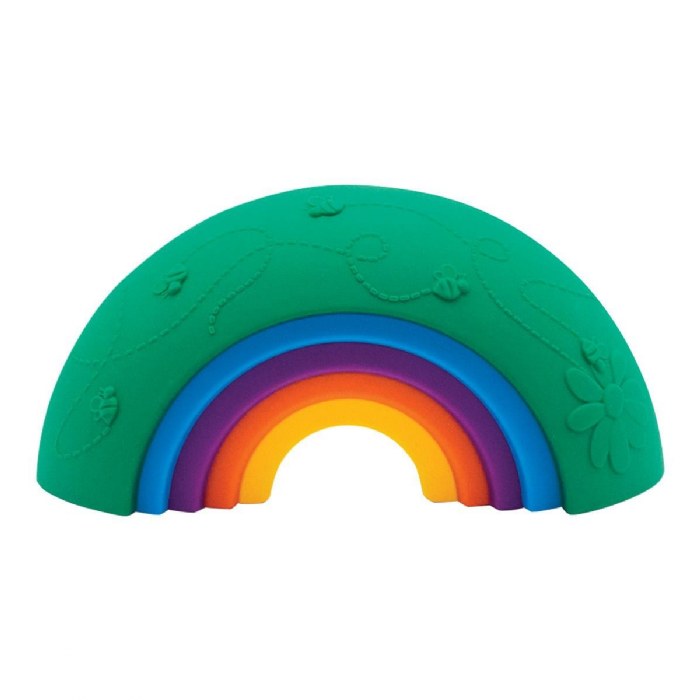 Alternate Image #1 of Over the Rainbow - Bright Silicone Stacking Arches