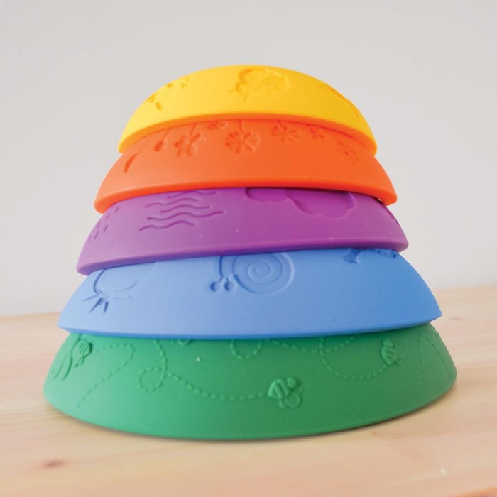 Alternate Image #1 of Over the Rainbow - Bright Silicone Stacking Arches