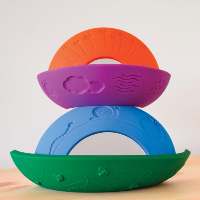 Alternate Image #1 of Over the Rainbow - Bright Silicone Stacking Arches