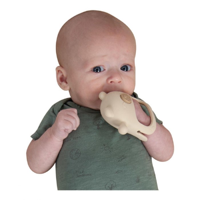 Alternate Image #1 of Silicone Teething Mittens - Set of 3
