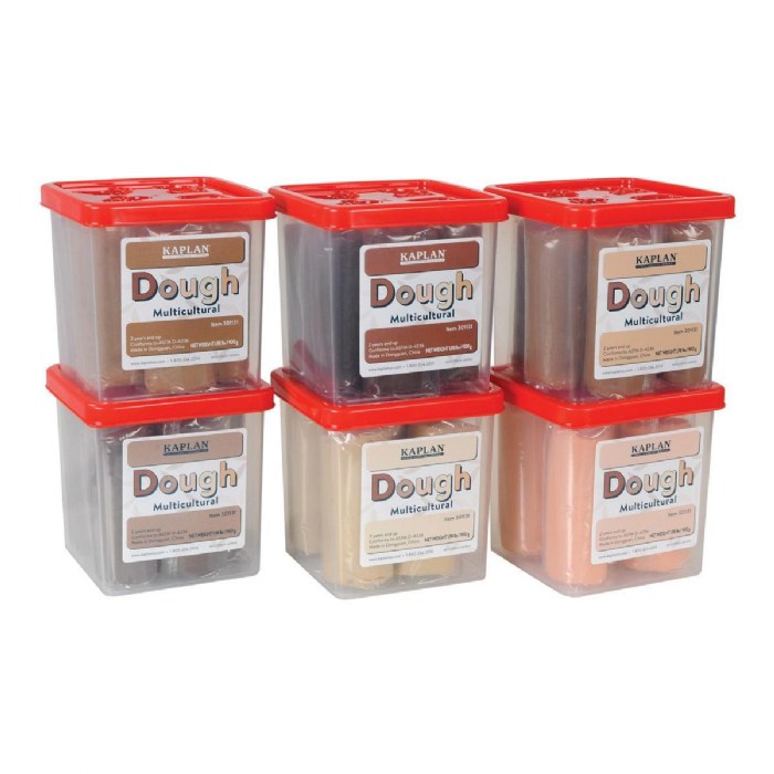 Primary Image of Kaplan Multicultural Dough - Set of 6 - 1.98 lb Containers