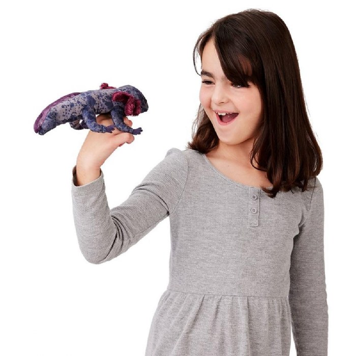 Alternate Image #1 of Black Axolotl Hand Puppet
