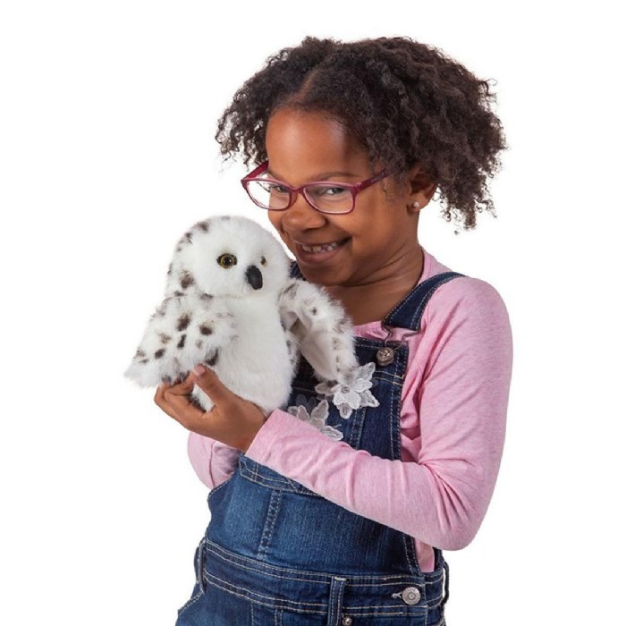 Alternate Image #1 of Little Snowy Owl Hand Puppet