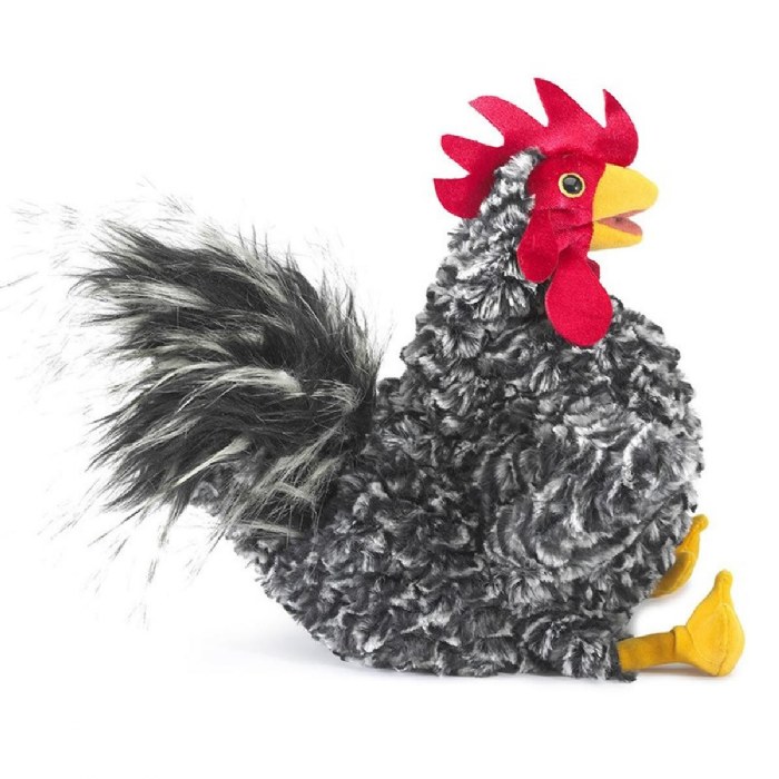 Alternate Image #1 of Barred Rock Rooster Hand Puppet