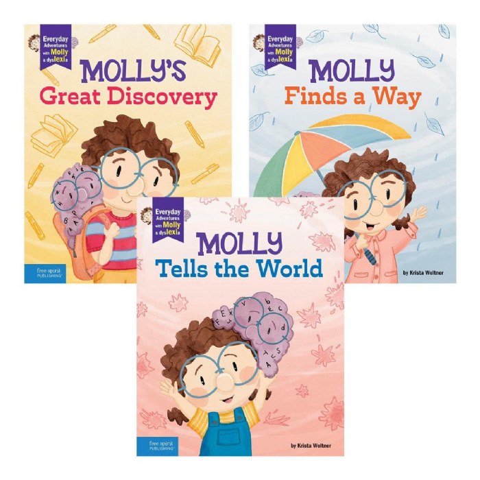 Primary Image of Everyday Adventures with Molly and Dys(Lexi)a Books - Hardback - Set of 3