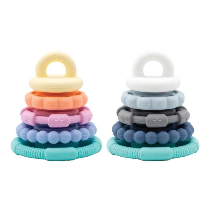 Primary Image of Rainbow Stackers - Set of 2 Soothing Teethers