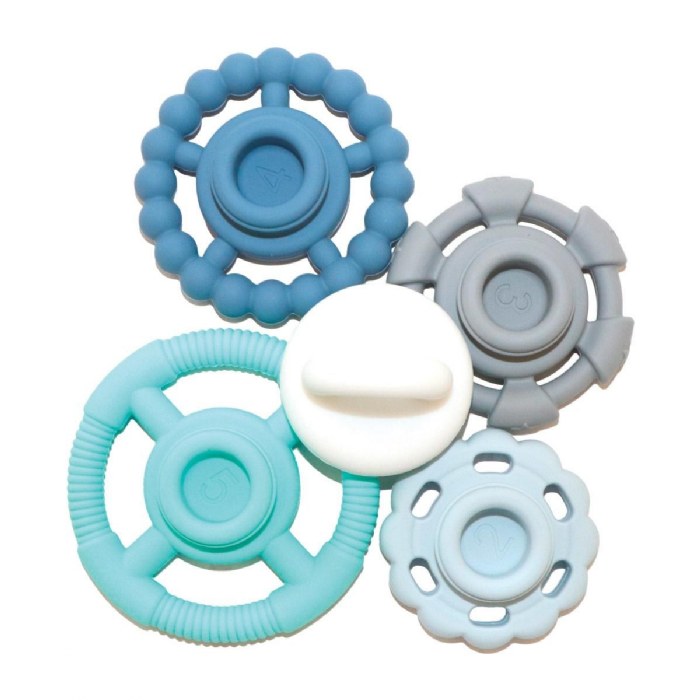 Alternate Image #1 of Rainbow Stackers - Set of 2 Soothing Teethers