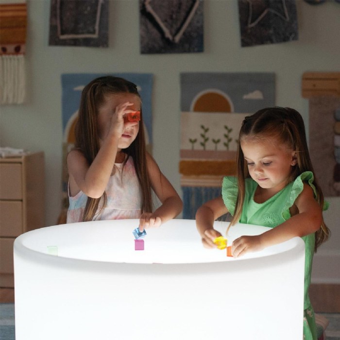 Alternate Image #1 of Translucent Sensory Gem Cubes - 10 Pieces