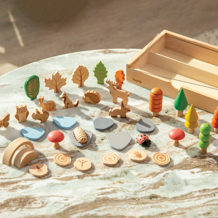 Alternate Image #1 of Woodland Trail Accessory Set - 37 Assorted Wooden Shapes