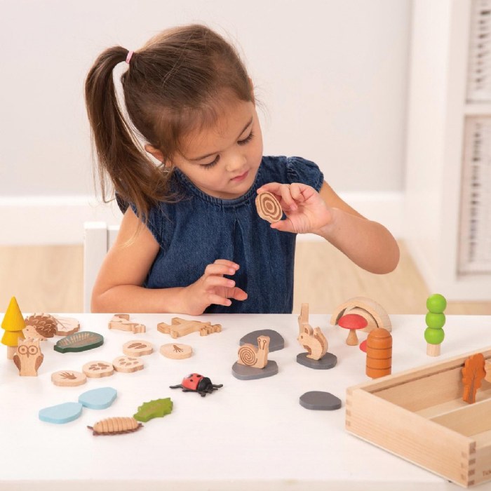 Alternate Image #1 of Woodland Trail Accessory Set - 37 Assorted Wooden Shapes