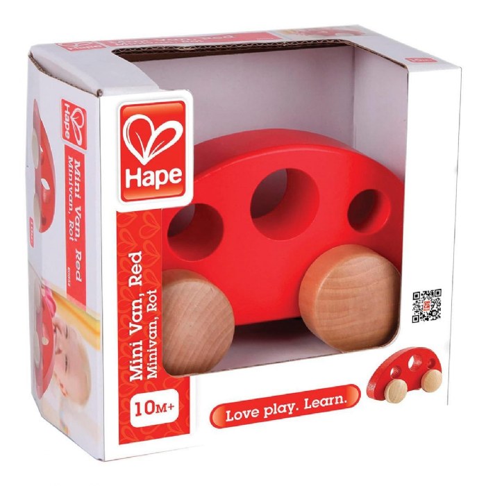 Alternate Image #1 of Toddler Wooden Little Red Mini Van