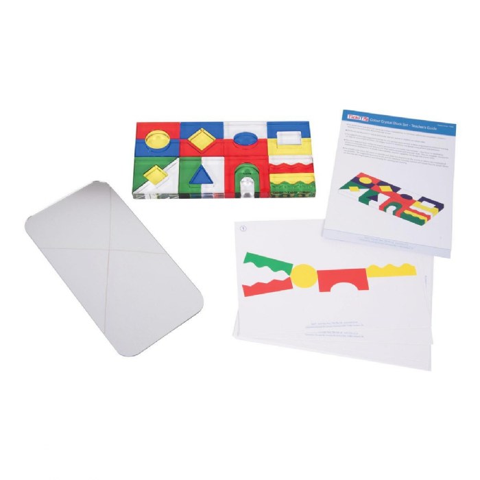 Alternate Image #1 of Color Crystal Blocks with Activity Cards - Set of 25