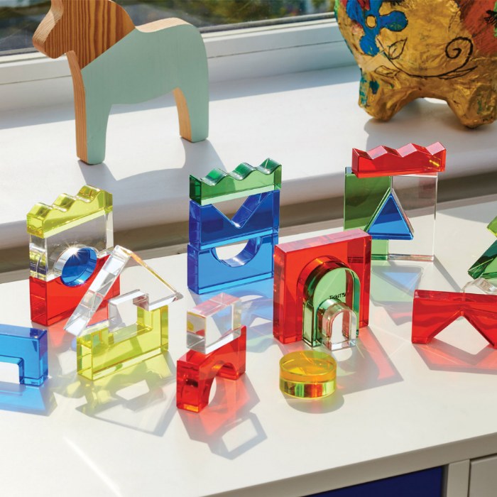 Alternate Image #1 of Color Crystal Blocks with Activity Cards - Set of 25