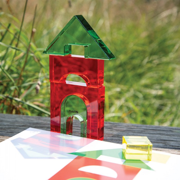 Alternate Image #1 of Color Crystal Blocks with Activity Cards - Set of 25