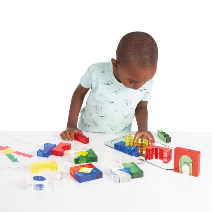 Alternate Image #1 of Color Crystal Blocks with Activity Cards - Set of 25