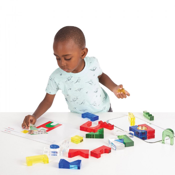 Alternate Image #1 of Color Crystal Blocks with Activity Cards - Set of 25