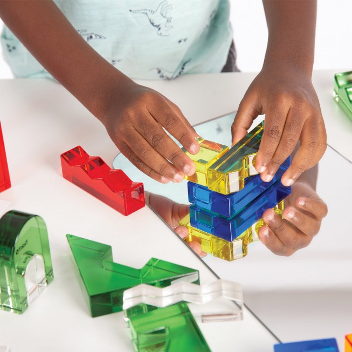 Alternate Image #1 of Color Crystal Blocks with Activity Cards - Set of 25