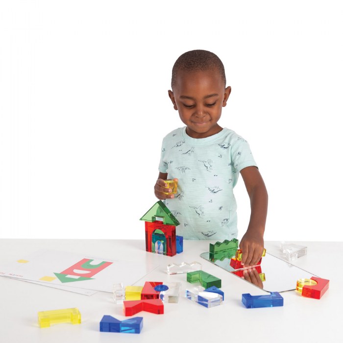 Alternate Image #1 of Color Crystal Blocks with Activity Cards - Set of 25