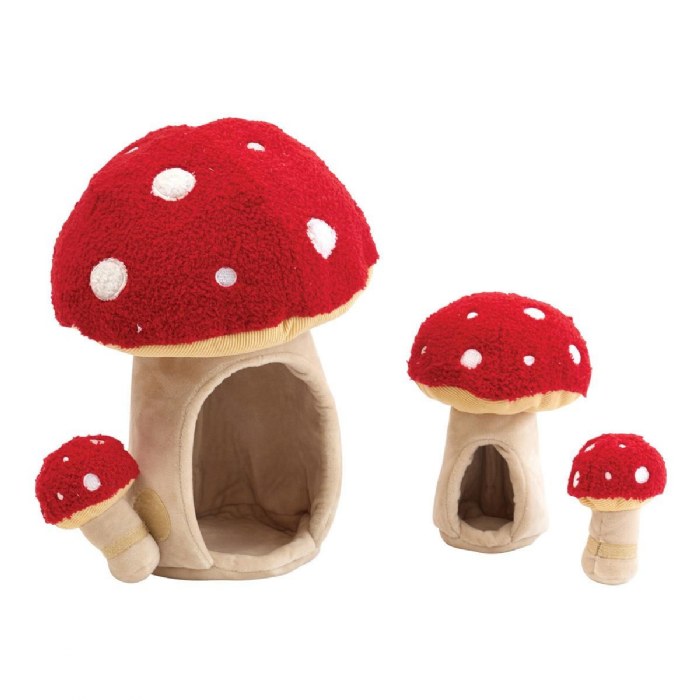 Alternate Image #1 of Plush Mushrooms  - Set of 4